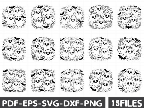 Coquette Halloween Floral Ghost SVG Graphics and Illustrations Review