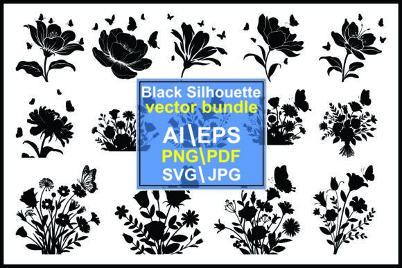Floral and Butterfly Silhouettes Bundle Review