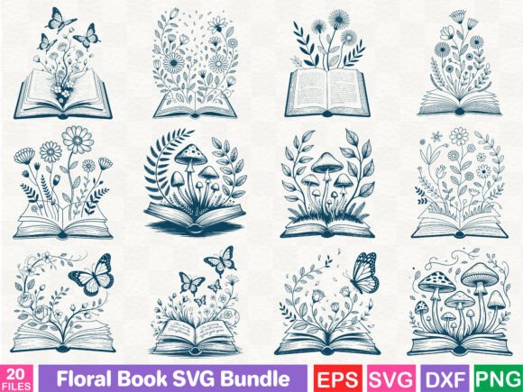 Floral Book SVG Bundle Review