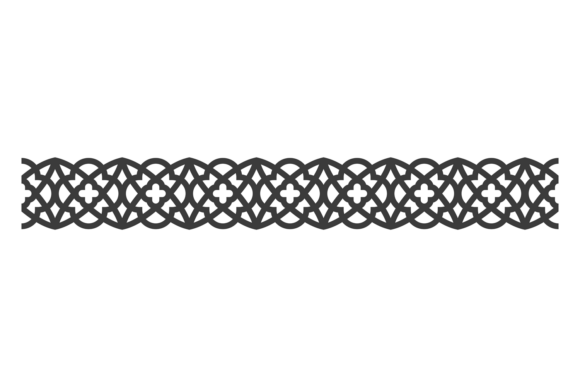 Islamic Motif Pattern. Linked Floral Lin Graphics and Illustrations
