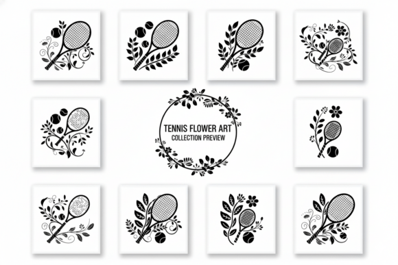 Tennis Racket Floral Art Collection Review